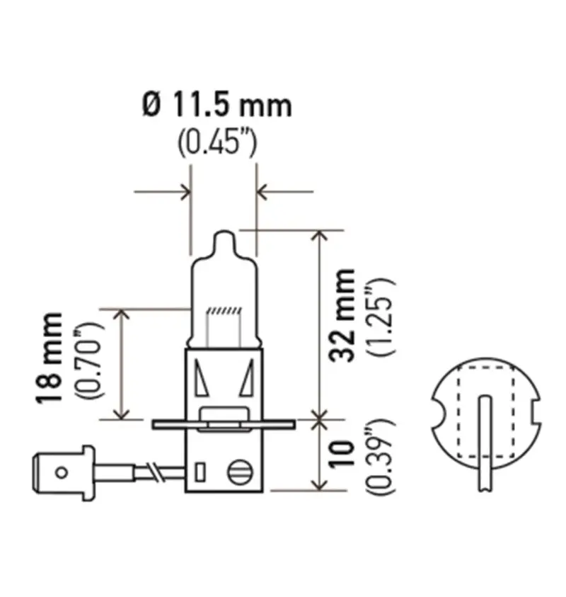 Hella Bulb H3 12V 55W Pk22S T325 Heavy Duty 1