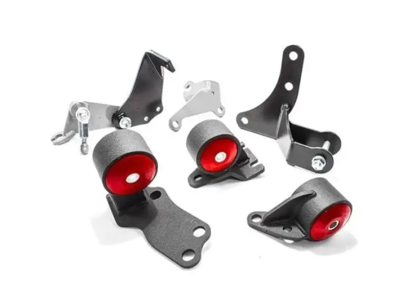 Innovative 88-91 Civic D-Series Black Steel Mounts 95A Bushings (Pre 92 Engine Hydro) 1