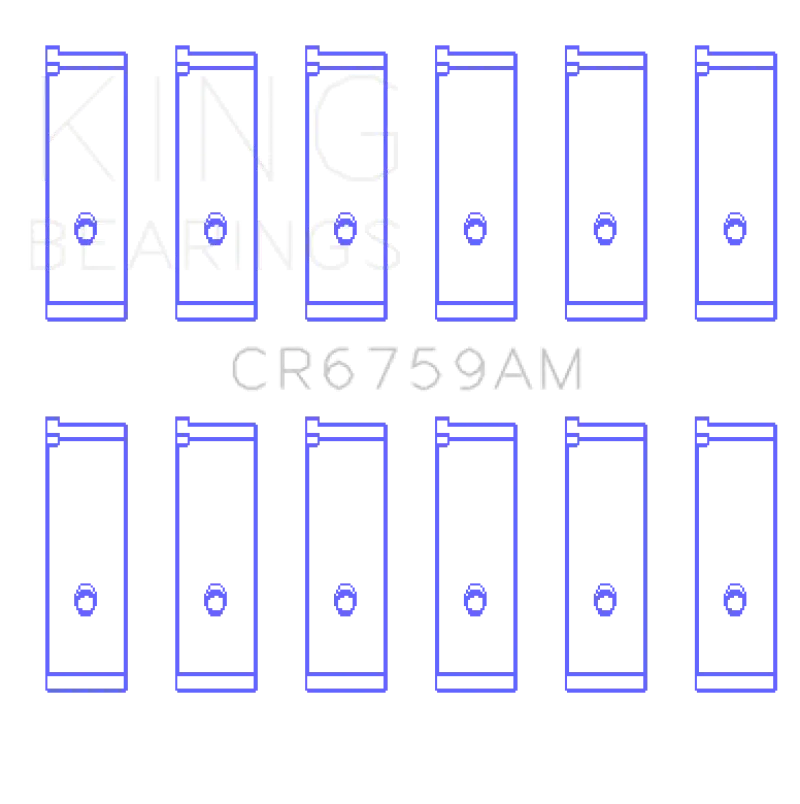 King Connecting Rod Bearing Set For Honda C32A And C35A V6 Engines 1