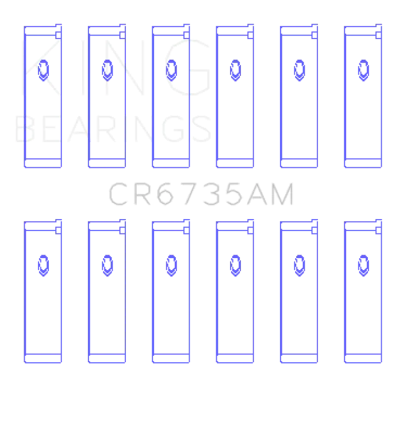 King Mitsubishi 6G74 3000Gt/Dodge Stealth (Size 0.75) Performance Rod Bearing Set 1