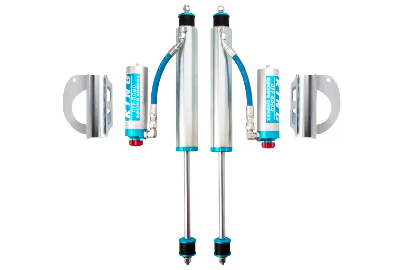 King Shocks 2.5-Inch Remote Reservoir Front Suspension Shocks For 1989–1997 Toyota Land Cruiser 80 Series (3–5-Inch Lift, Adjustable, Pair) 1