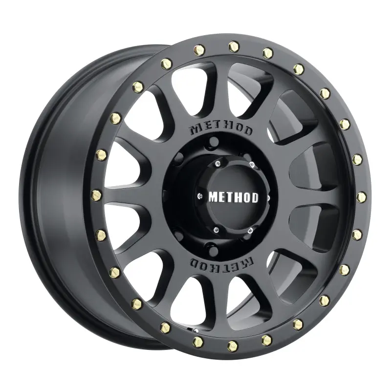 Method Mr305 Nv Matte Black Beadlock Wheel – 18X9 Inches, -12Mm Offset, 8X6.5In Bolt Pattern, 130.81Mm Center Bore 1