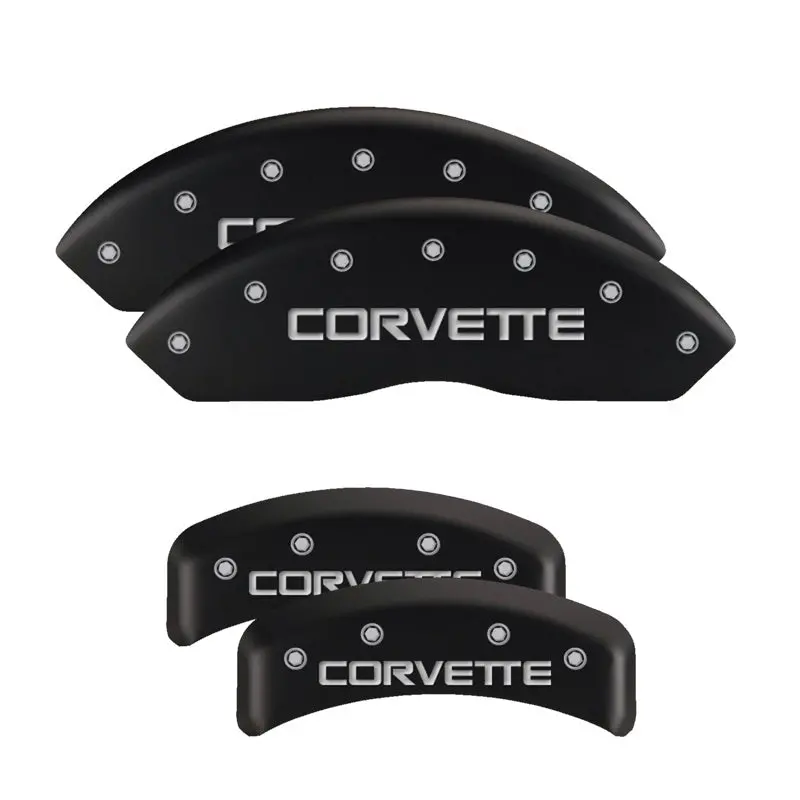Mgp Engraved 4-Piston Caliper Covers For Chevrolet Camaro Gen 5 – Red Finish With Silver Accents 1