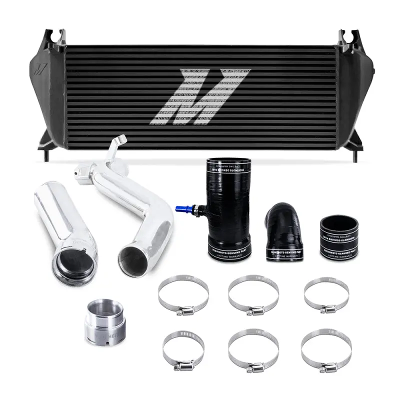 Mishimoto Ecoboost Intercooler Kit For 2019+ Ford Ranger 2.3L – Black Core With Polished Aluminum Pipes 1