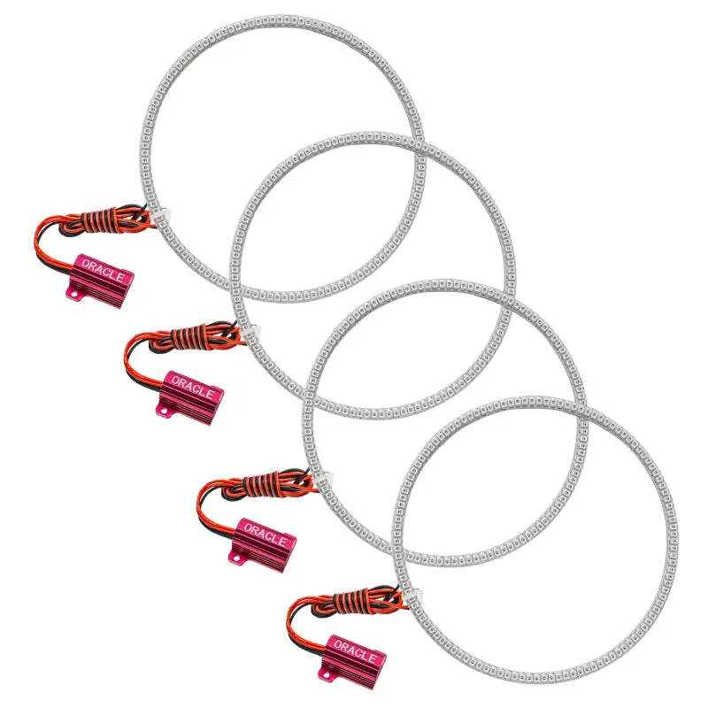 Oracle Led Halo Headlight Kit – Projector-Based, Red Accent Rings For Mercedes-Benz Sprinter Van (2011–2012) 1