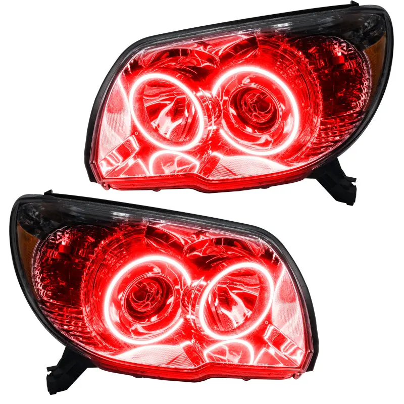 Oracle Lighting Pre-Assembled Led Halo Headlights With Red Accent Rings For 2006–2009 Toyota 4Runner Sport 1