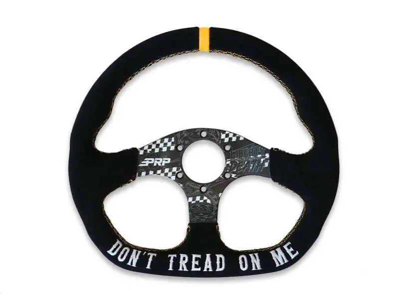 Prp Dont Tread On Me Comp-R Suede Steering Wheel (D-Shaped) 1