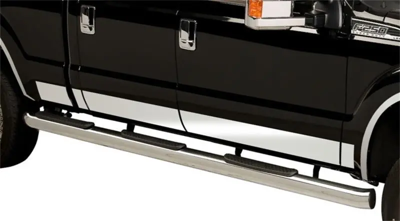 Putco Stainless Steel Rocker Panel Trim For 2017–2020 Ford Super Duty Supercrew With 8-Foot Bed 1