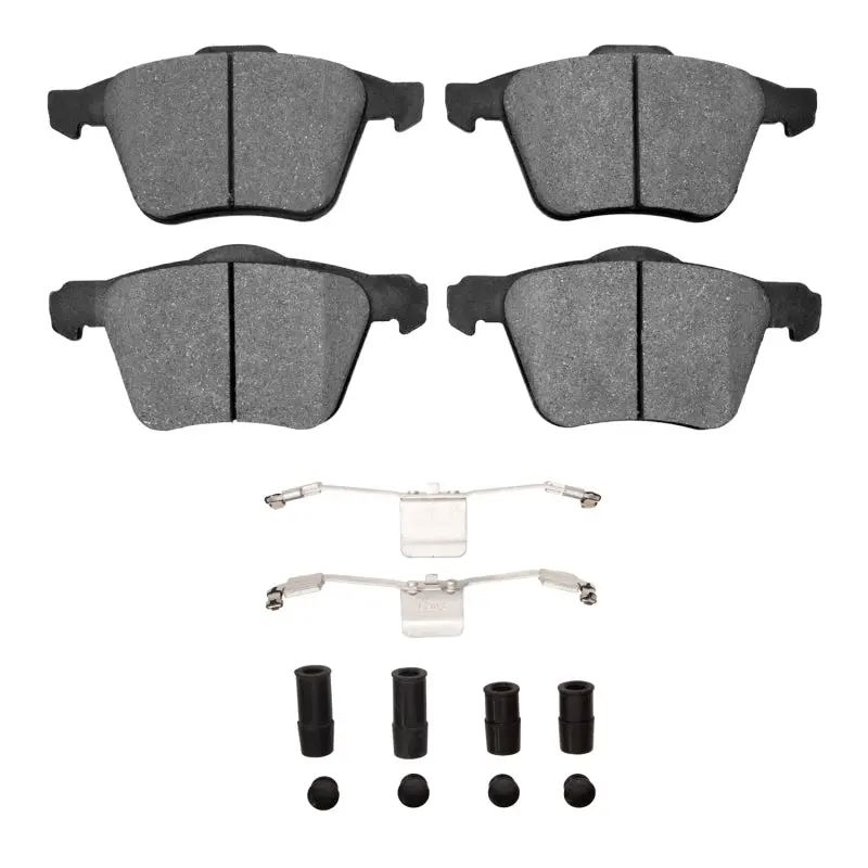R1 Semi-Metallic Front Brake Pad & Hardware Kit For 2003–2009 Volvo Xc90 1