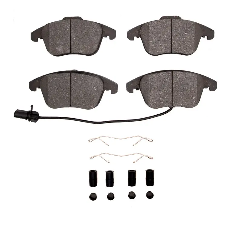 R1 Semi-Metallic Front Brake Pad & Hardware Kit For 2008–2017 Audi A5 1