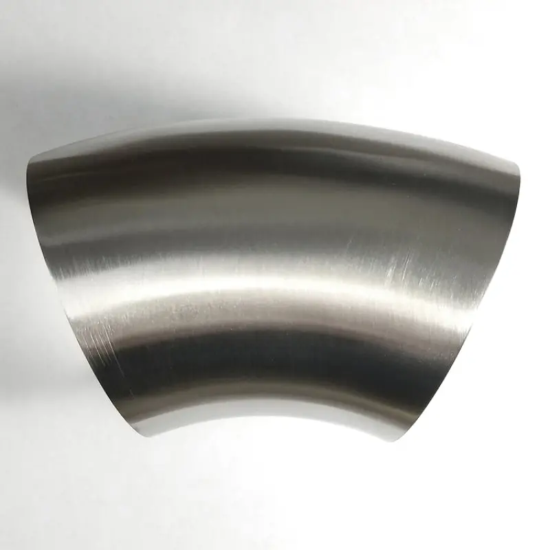 Stainless Bros Precision Mandrel-Bent Stainless Steel Tube – 2.5-Inch Diameter, 45° Bend, 1.5D Radius, 3.75-Inch Clr 1
