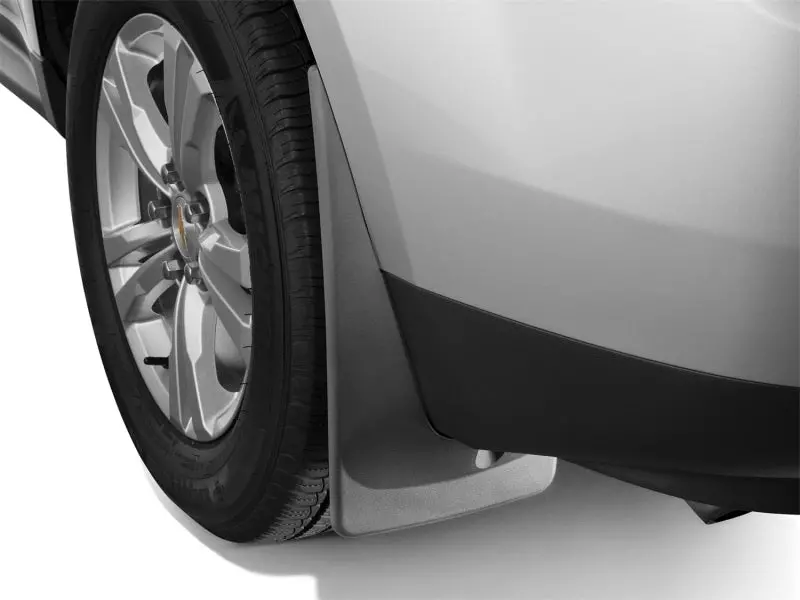 Weathertech No-Drill Rear Mudflaps For 2020–2024 Chevrolet Silverado 2500Hd/3500Hd – Black, Heavy-Duty Rubber 1