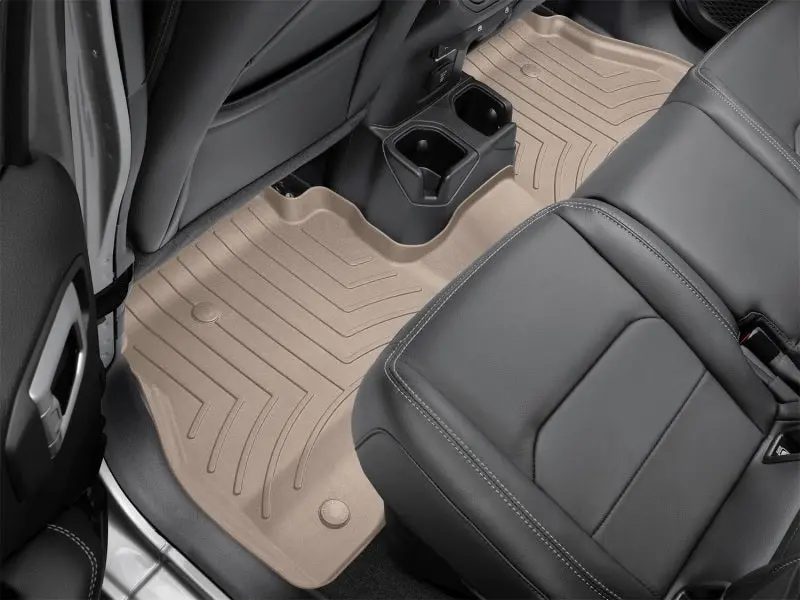 Weathertech Rear Floorliner Hp In Tan For 2019–2024 Chevrolet Silverado 1500 1