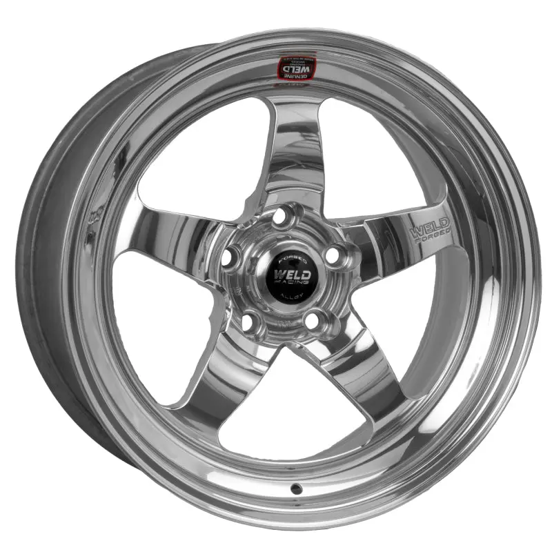Weld S71 Polished 17X9-Inch Alloy Wheel For 5X4.75 Bolt Pattern – 6.3-Inch Backspace, Medium Pad Finish (Non-Beadlock) 1