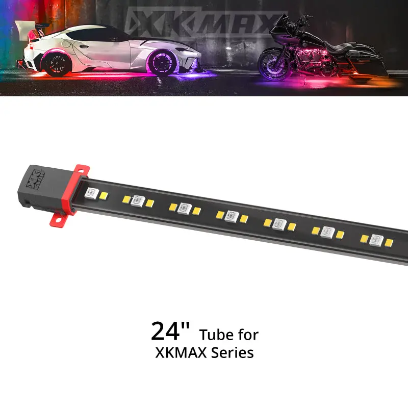 Xkalpha Rgbw Led Glow Tube – 24-Inch Flexible Illuminated Lighting Strip 1